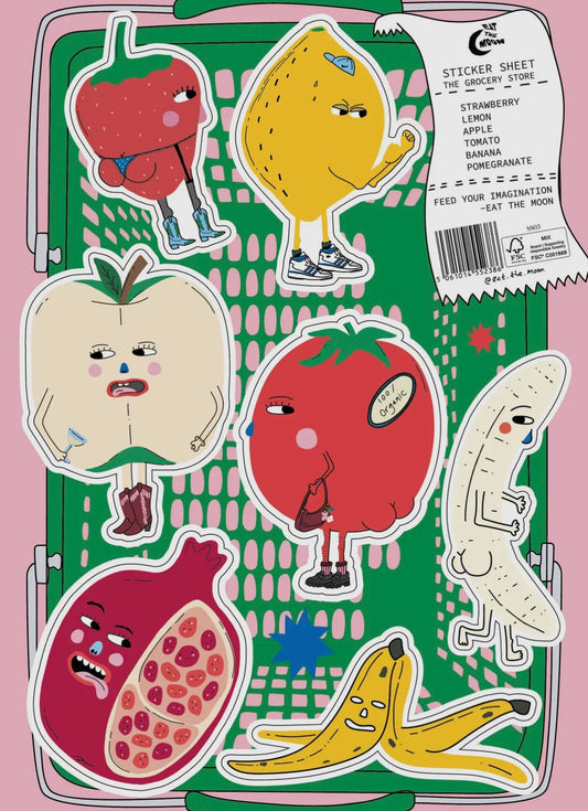 The Grocery Store A5 Sticker Sheet