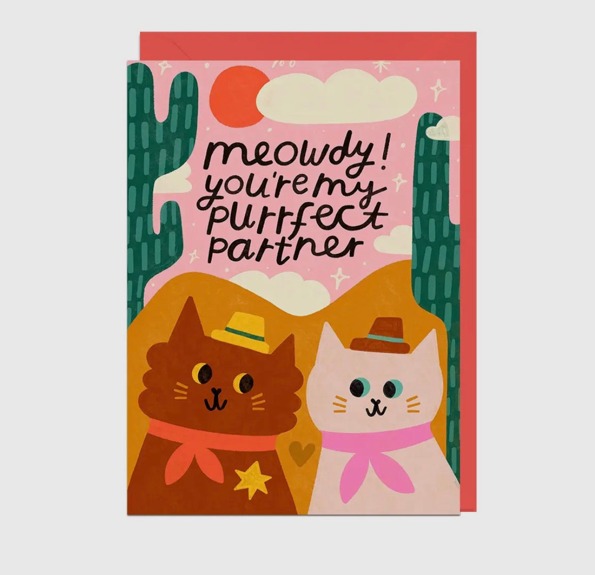 Meowdy Purrfect Partner Card
