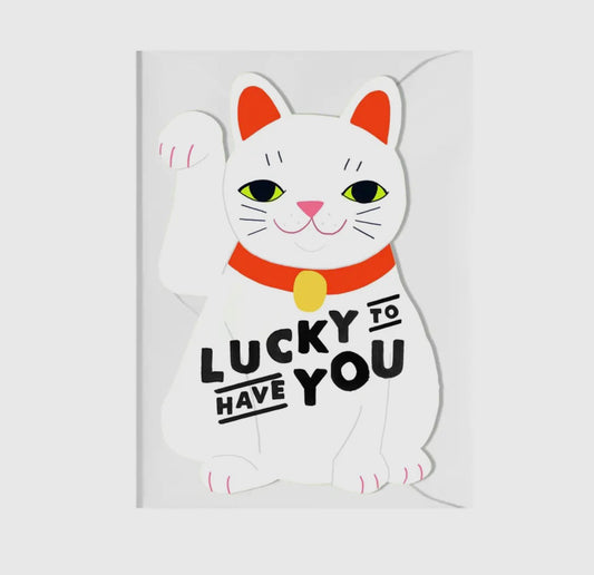 Lucky Cut Out Card