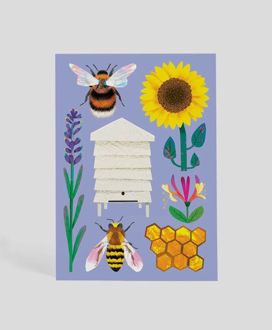 Busy Bees Postcard