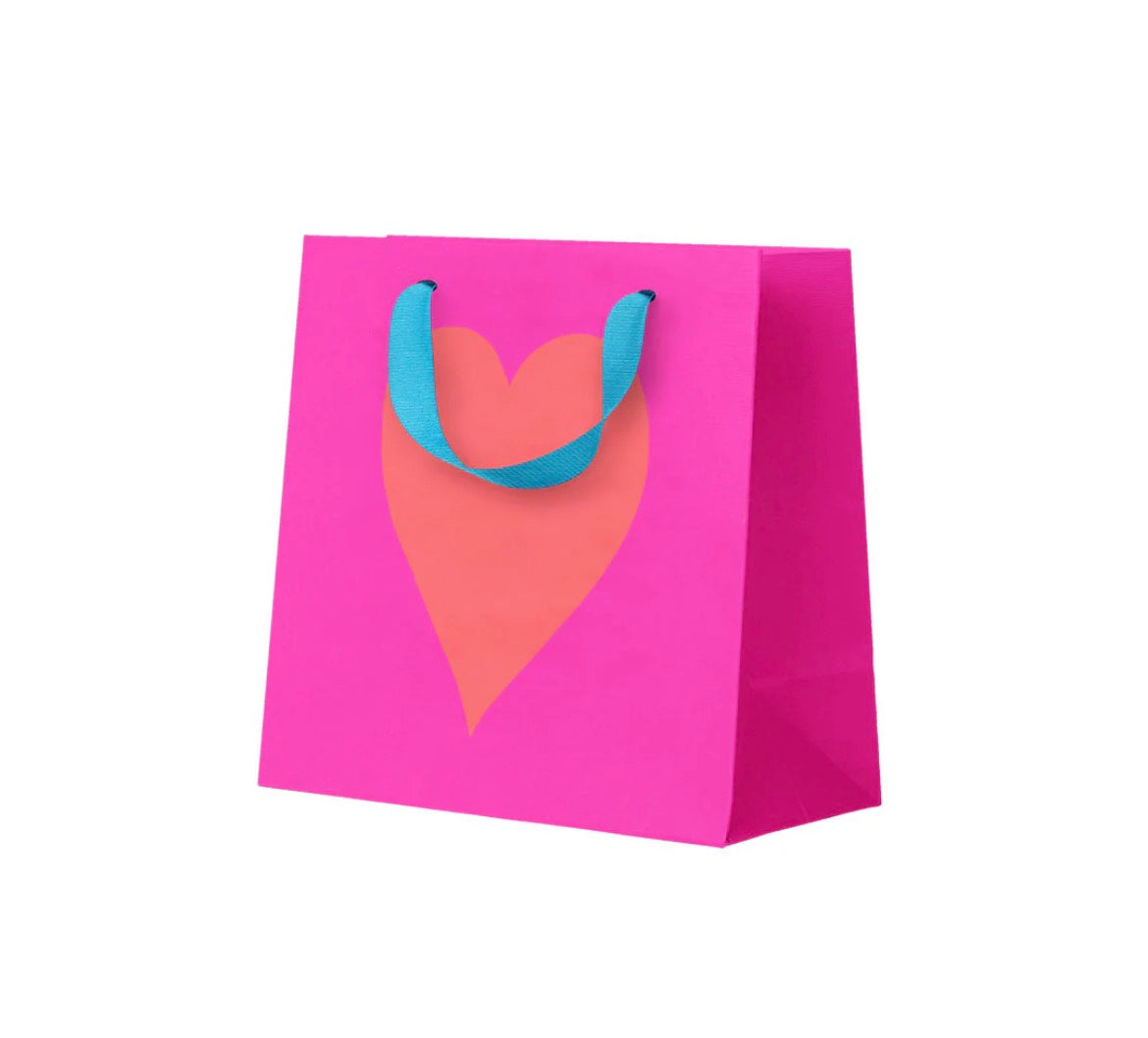 Neon Heart Small Gift Bag