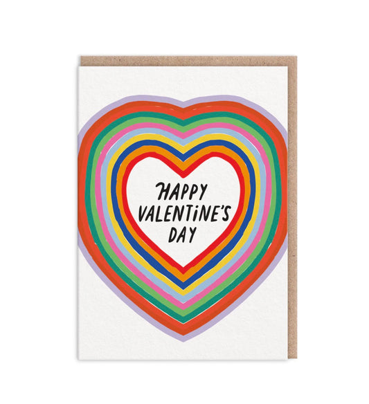 Rainbow Heart Greeting Card