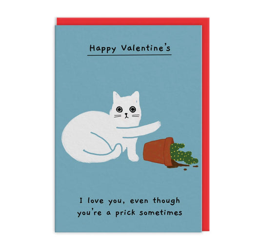 I Love You Even Though You're A Prick Sometimes Greeting Card