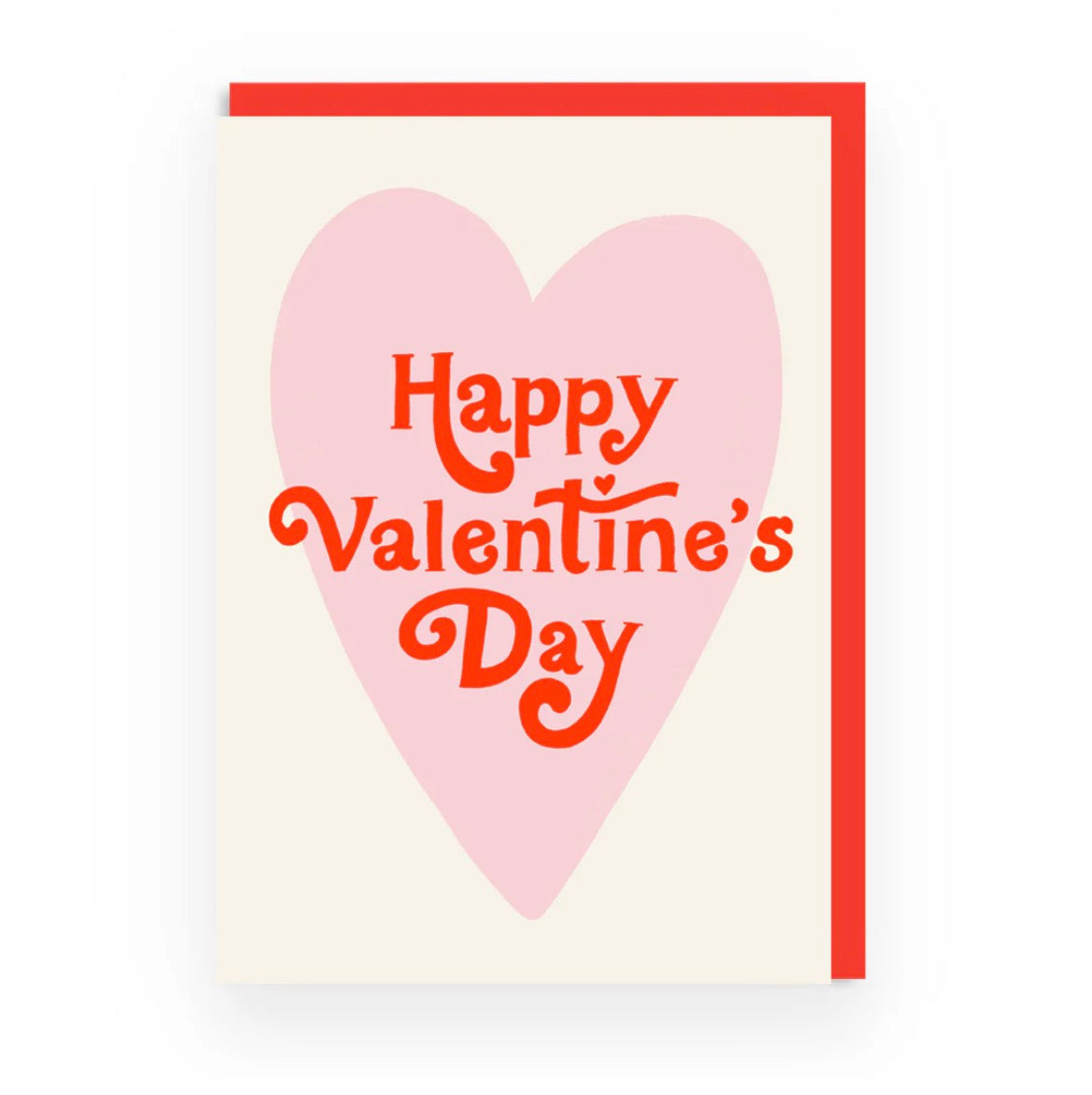 Happy Valentine's Day Retro Heart Greeting Card