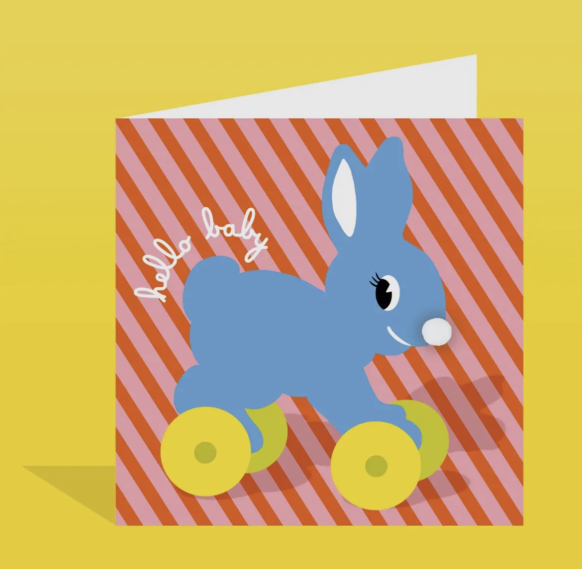 Hello Baby! Pom Pom Card