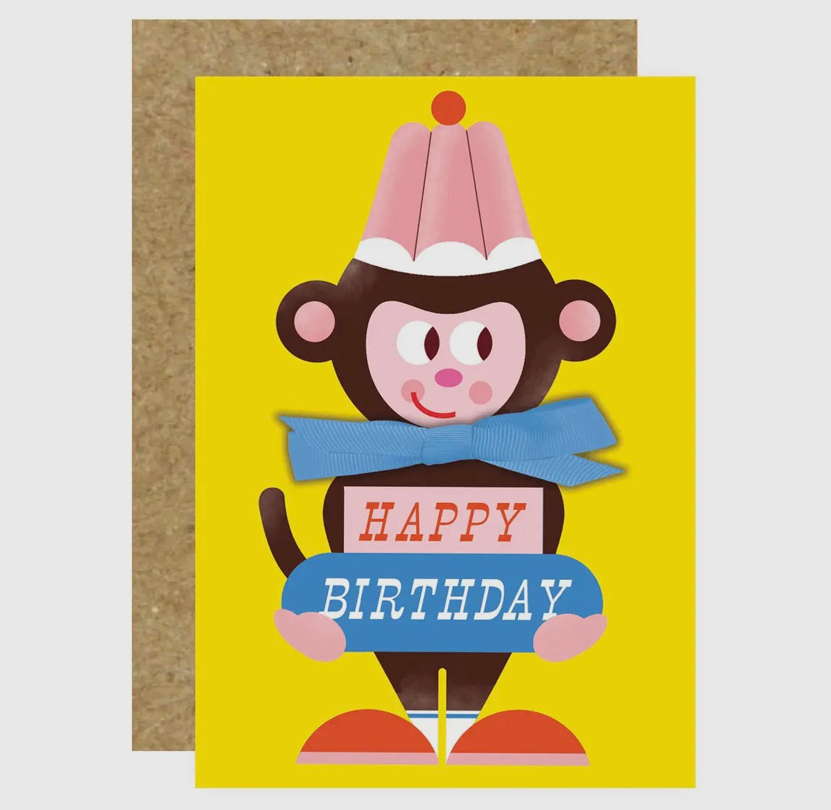 Monkey Bow Card