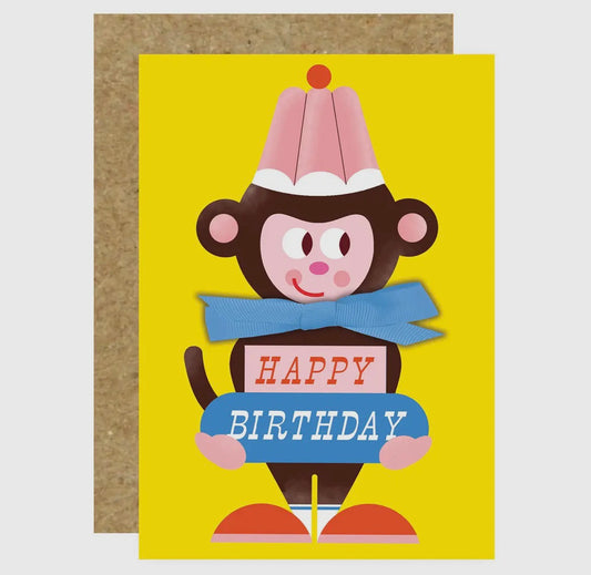 Monkey Bow Card