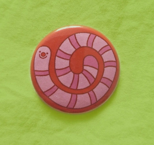 Worm Button Badge