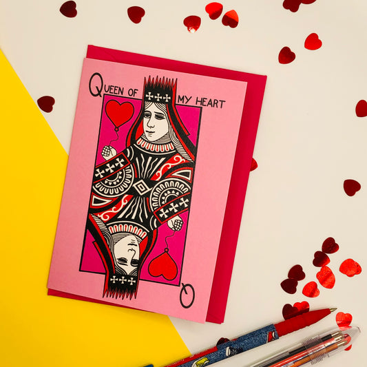 Queen Of My Heart Card