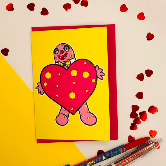 Blobby Heart Card