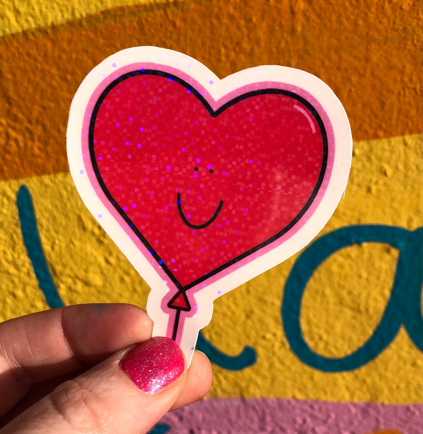 Heart Balloon Sticker