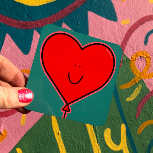 Heart Balloon Coaster