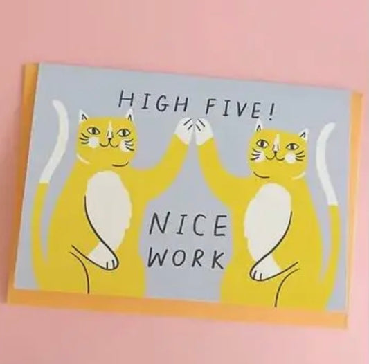 High Five Teamwork Greeting Card