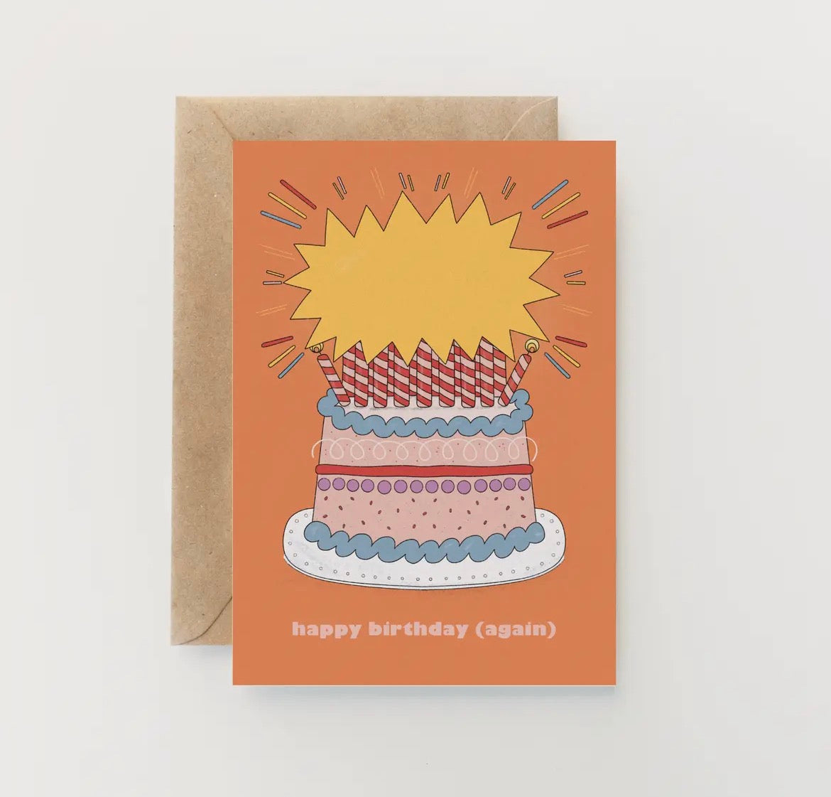 Happy Birthday Again Greetings Card