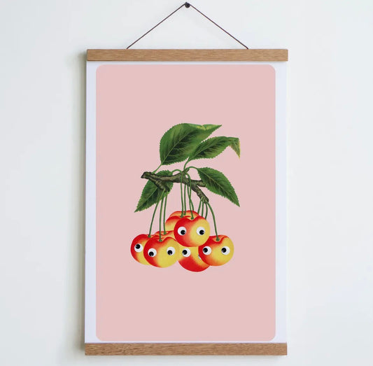 Googly Cherries Print