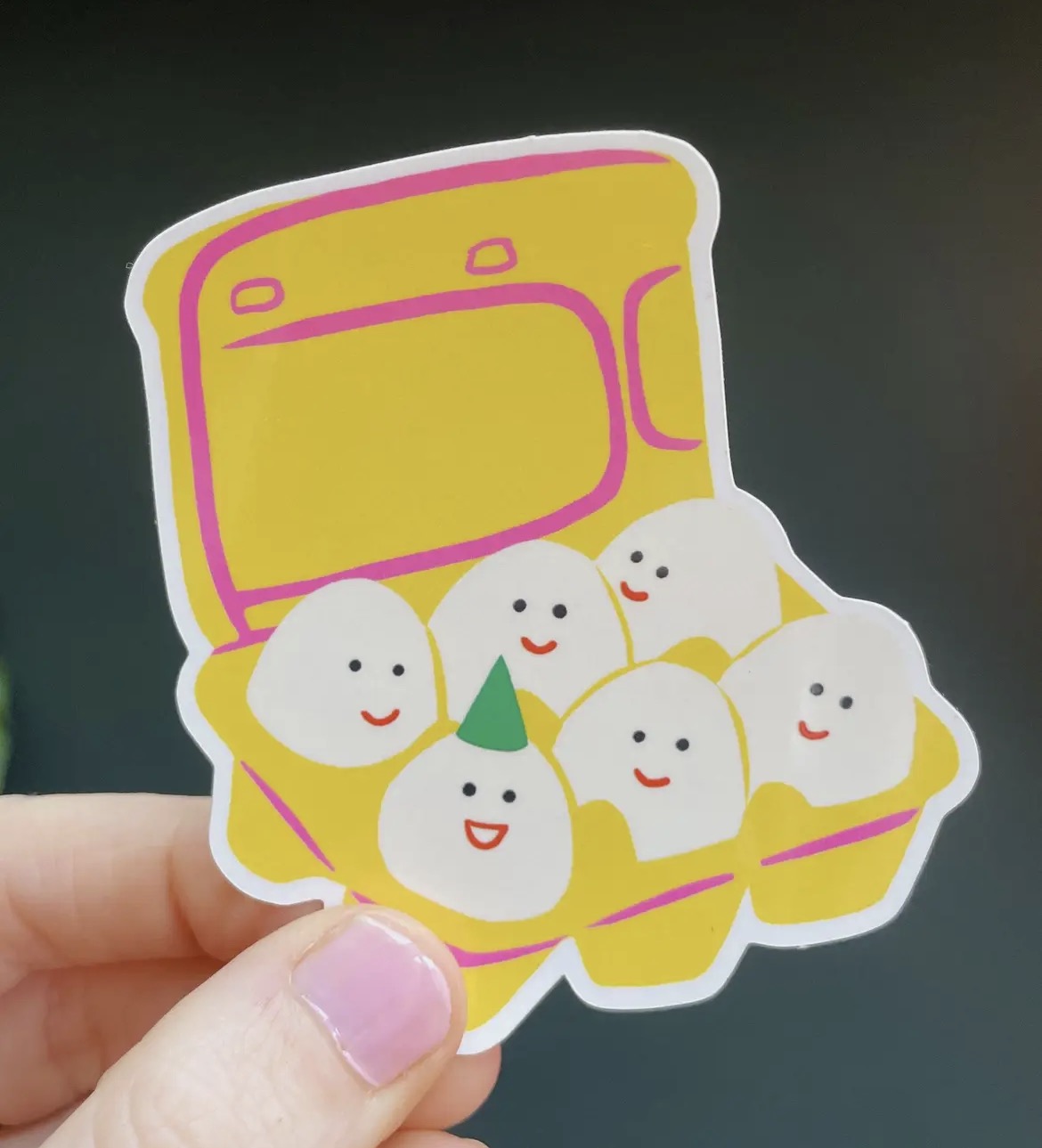 Egg Carton Vinyl Sticker