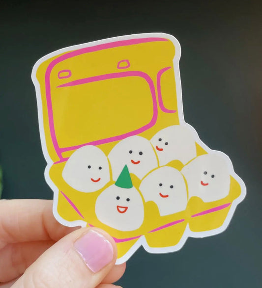 Egg Carton Vinyl Sticker
