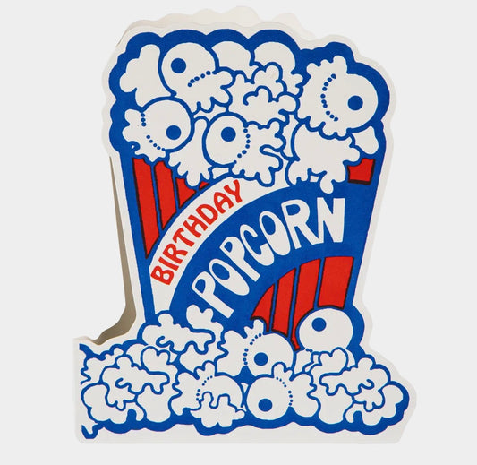 Popcorn Birthday Card