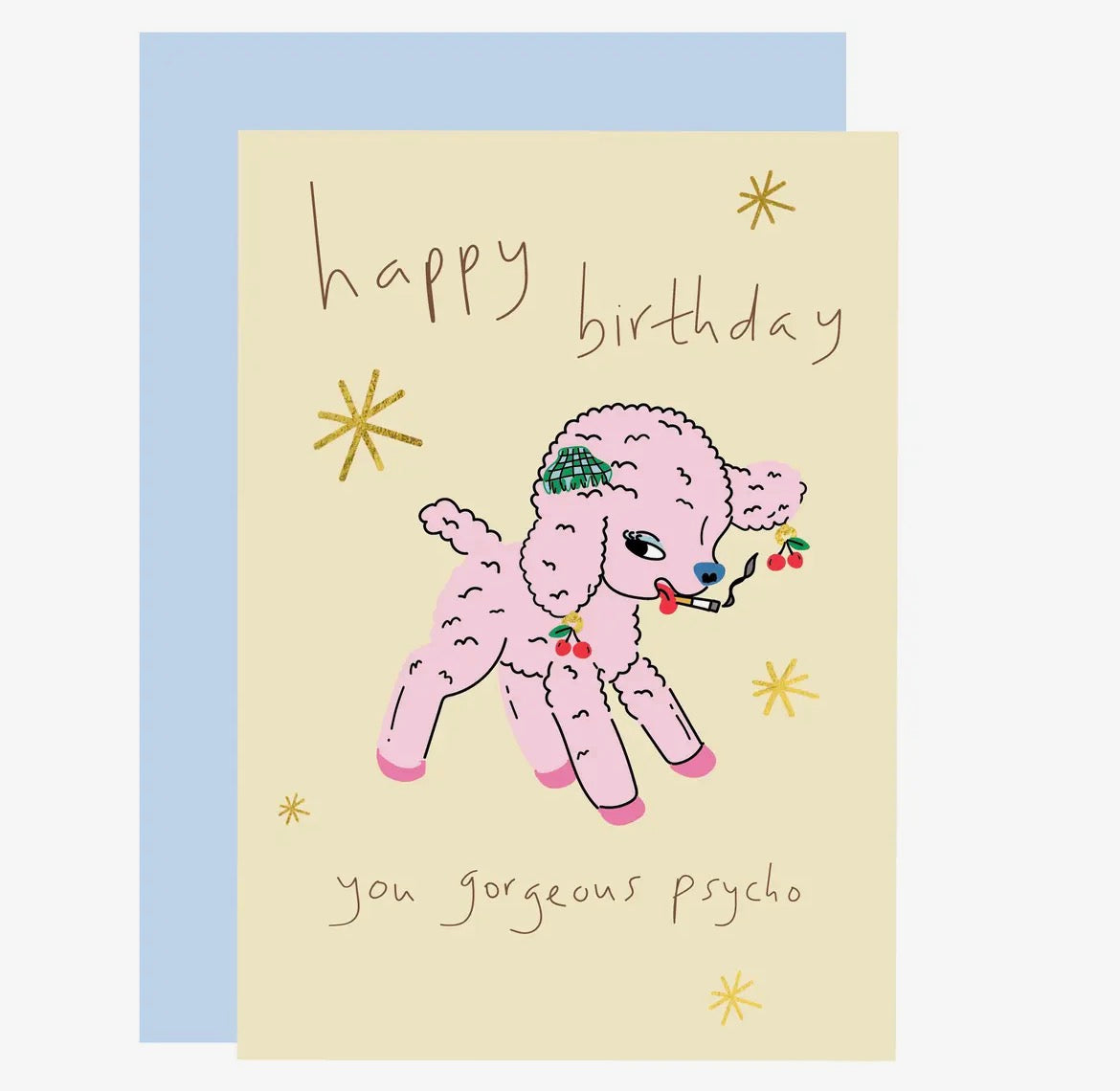 Birthday Little Lamb Psycho Card