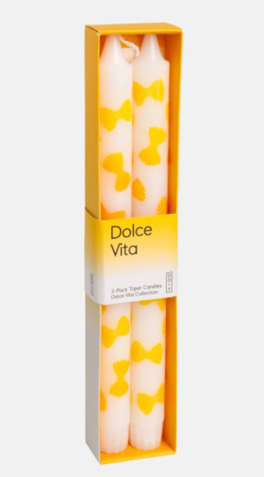Farfalle Taper Dinner Candle - Pack of Two