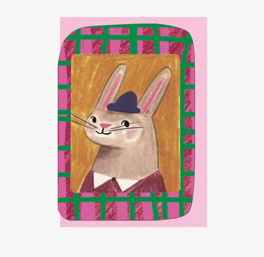 Rabbit Die Cut Birthday Card