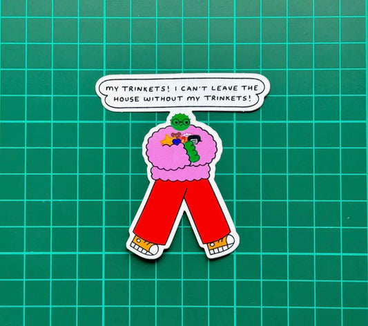 Trinkets Sticker