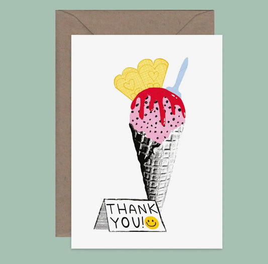 Ice Cream Thank You Card