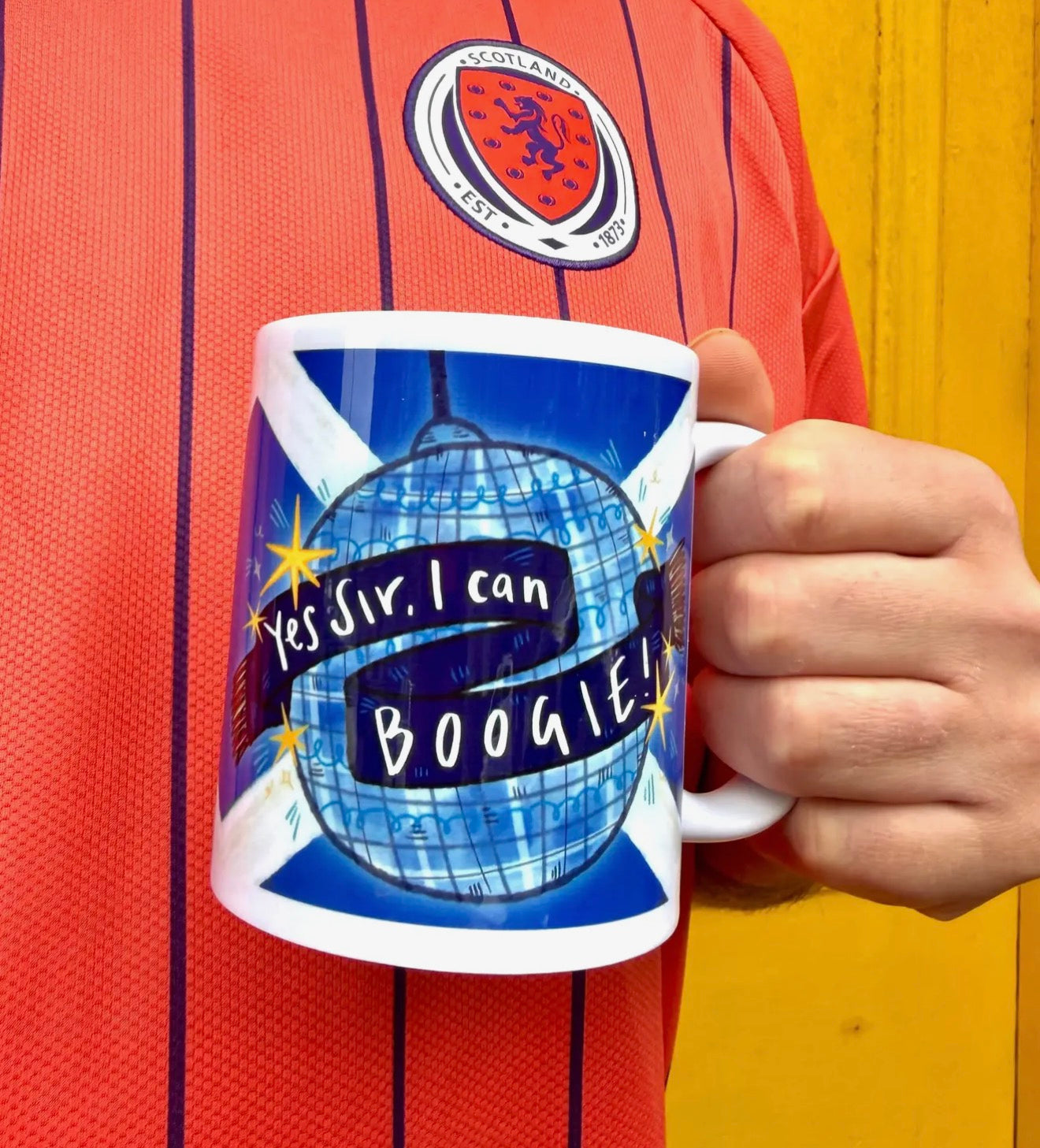 Yes Sir I Can Boogie! World Cup Scottish Football Mug