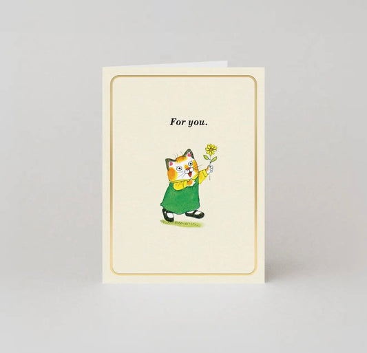 For You Gold Foil Mini Card
