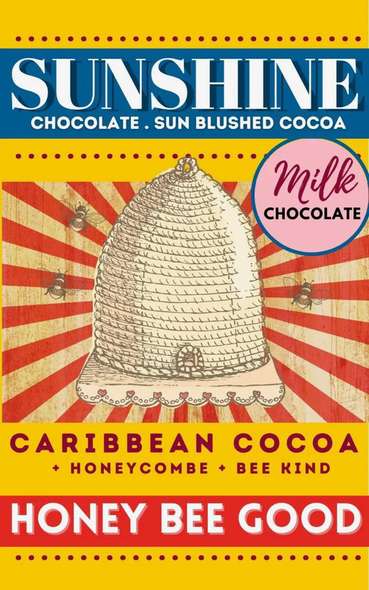 Sunshine Chocolate Honey Bee Good Milk Chocolate Melt Bar