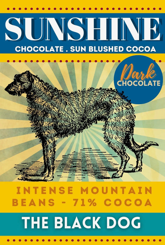 Sunshine Chocolate Black Dog Dark Chocolate Melt Bar
