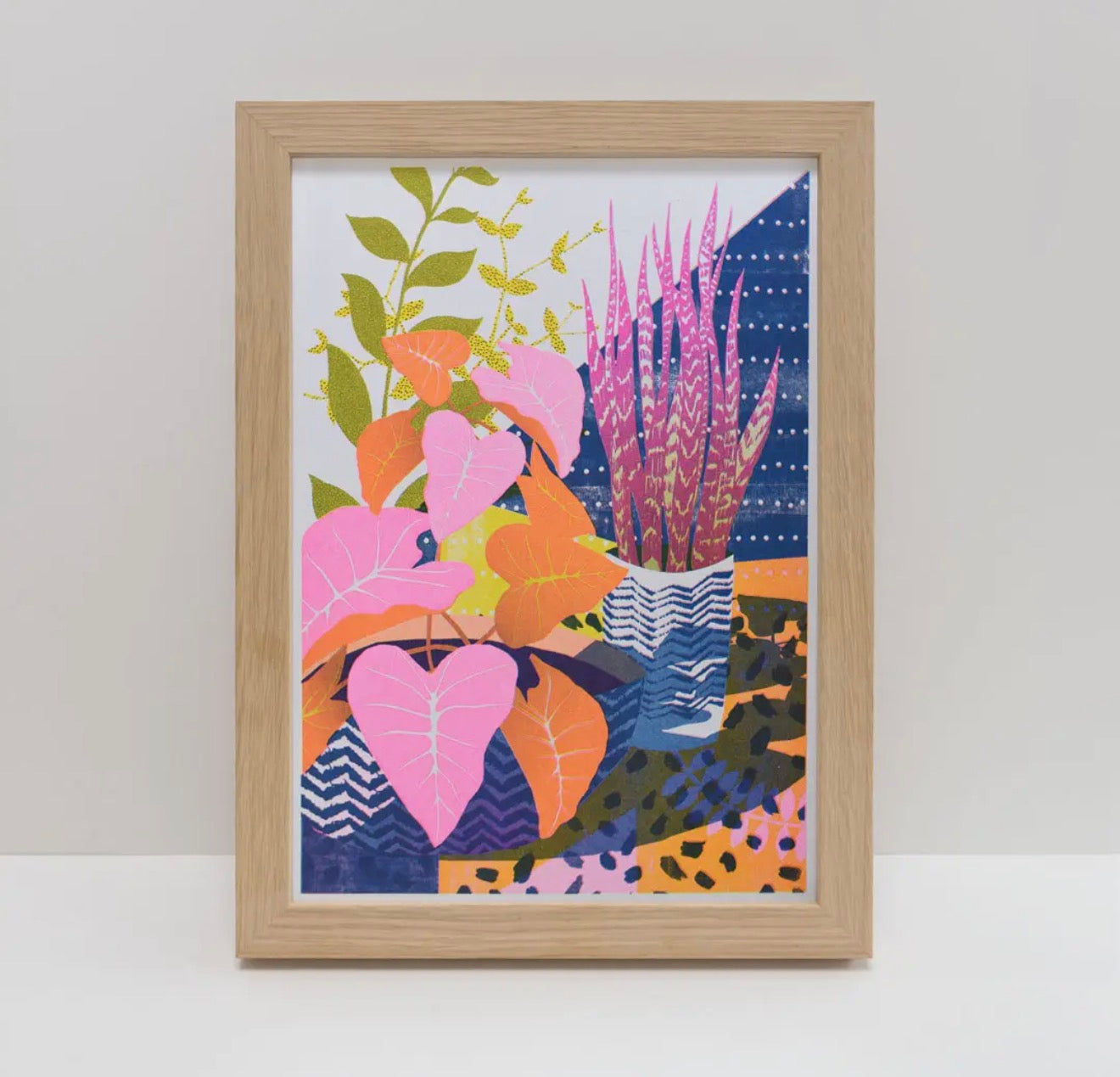 House Plants A4 Risograph Print