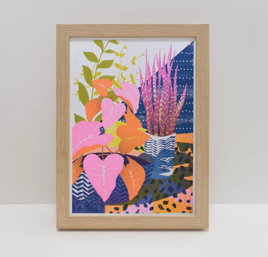 House Plants A4 Risograph Print