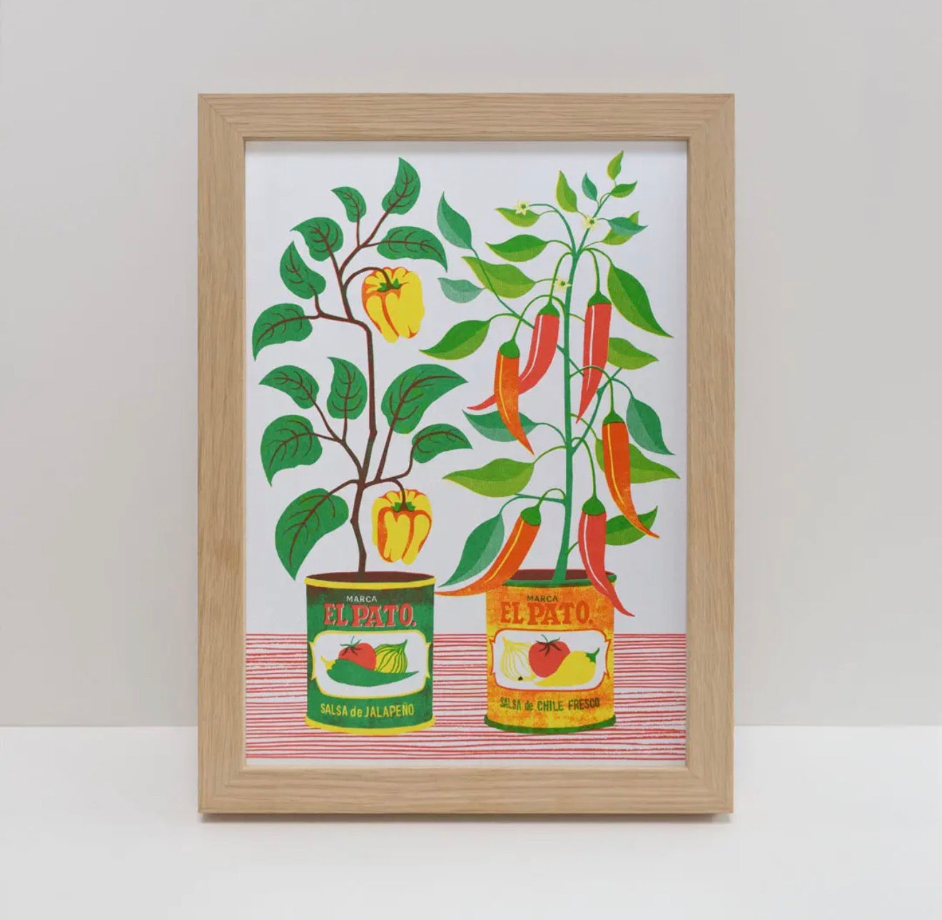 Chilli Peppers A4 Risograph Print