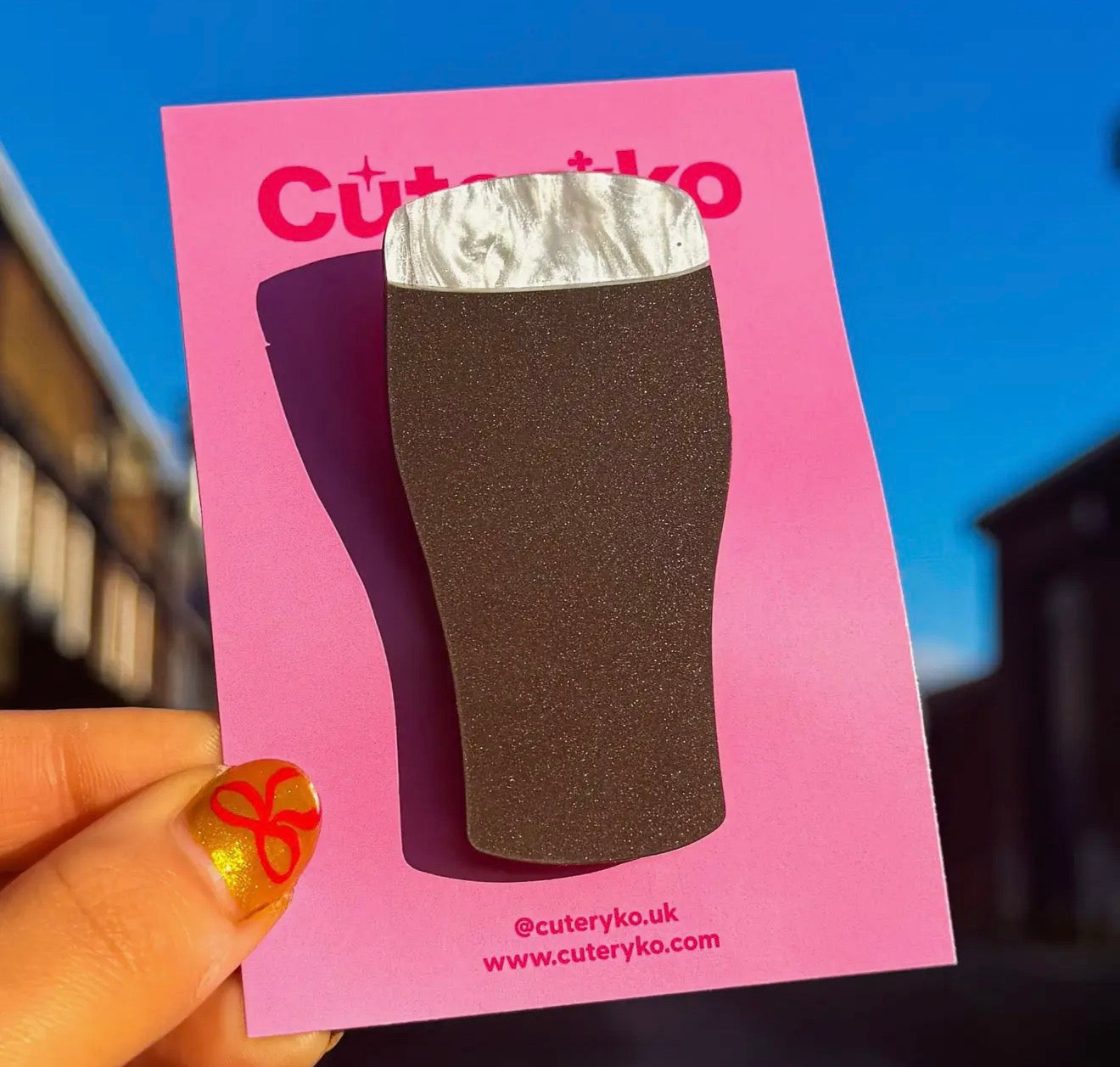 Pint of Stout Hair Clip