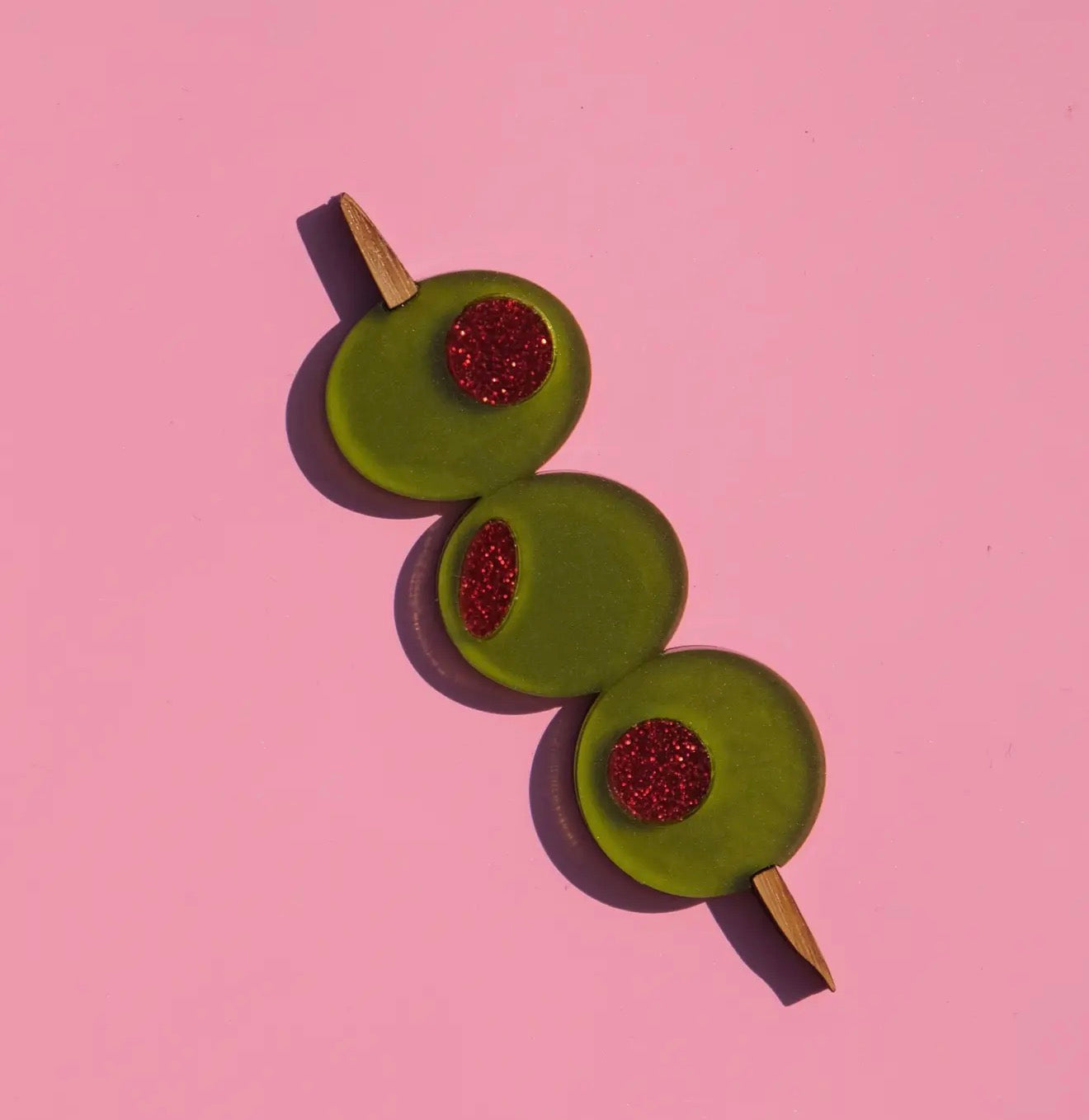 Olive Stick Hair Clip