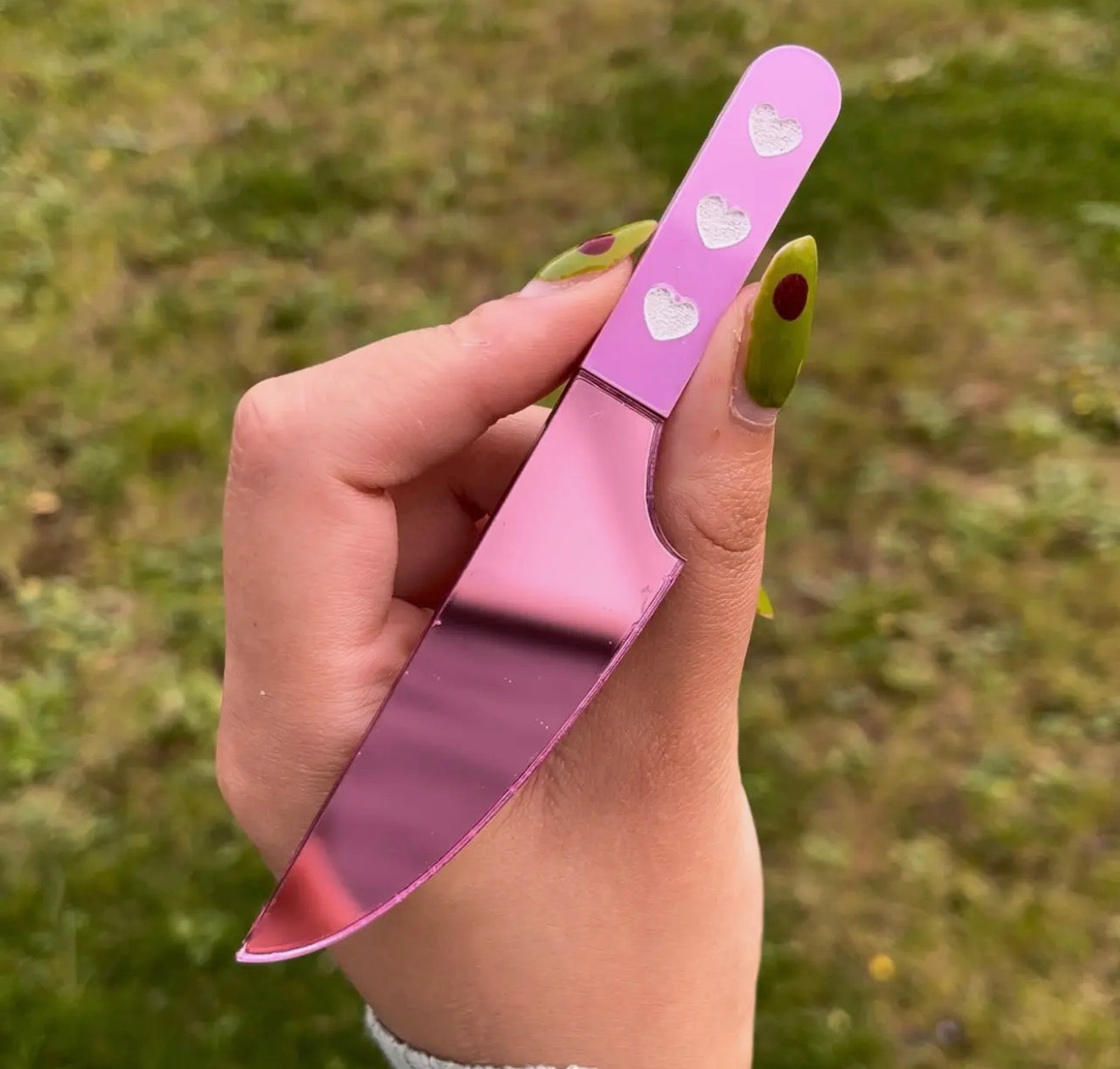 Pink Large Knife Hair Clip
