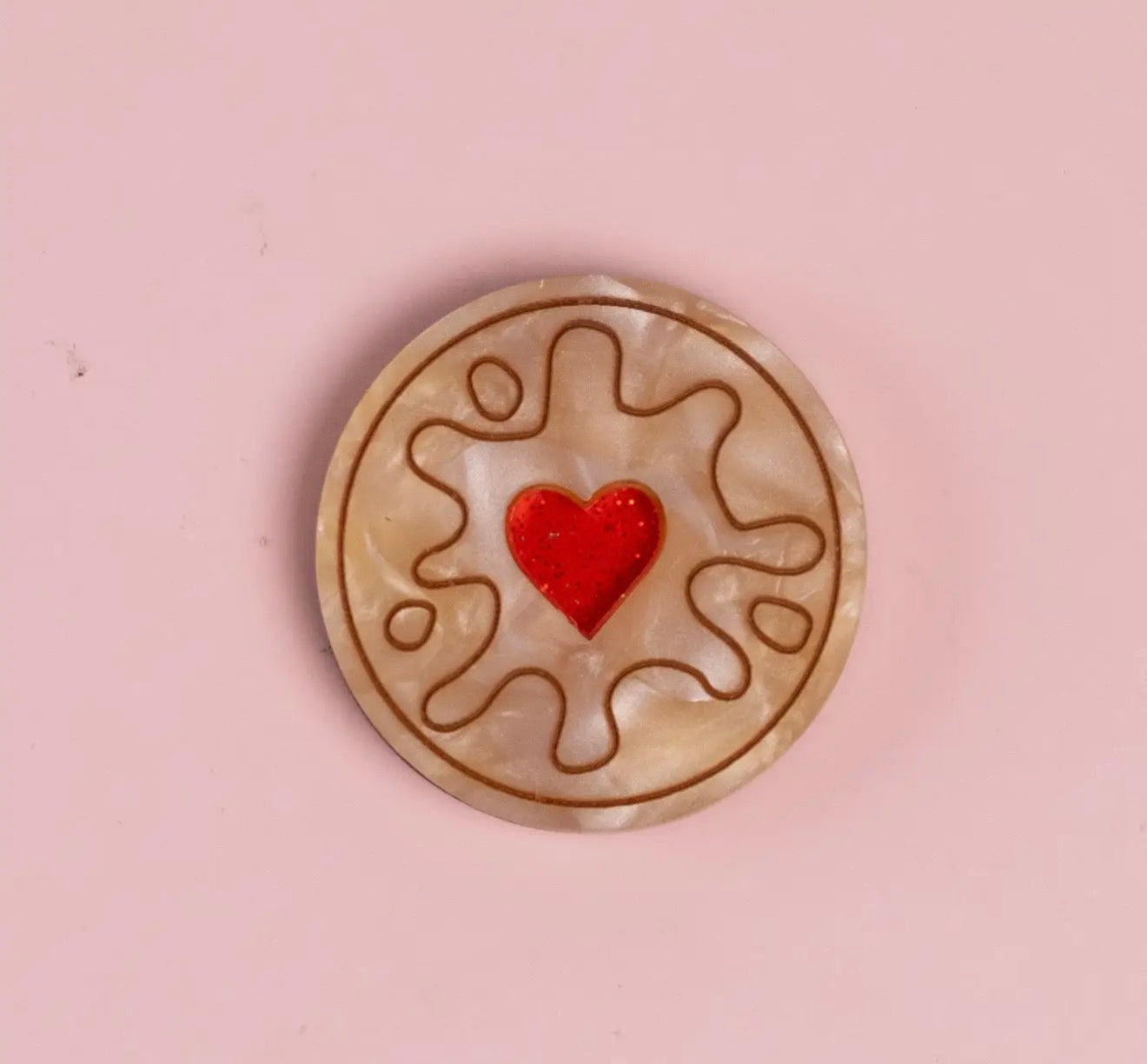 Jammy Heart Hair Clip
