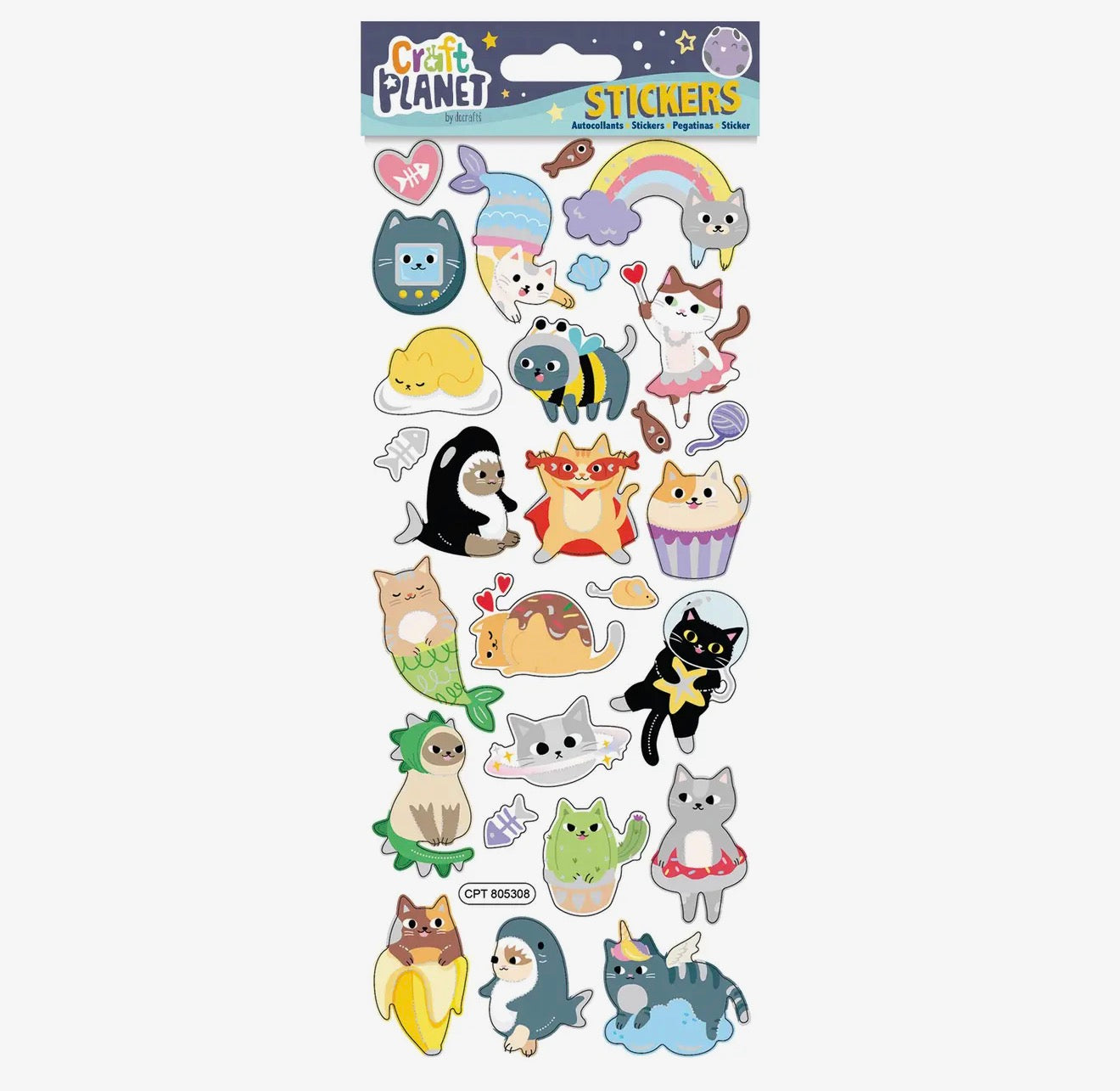 Super Cats Sticker Sheet