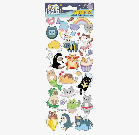 Super Cats Sticker Sheet