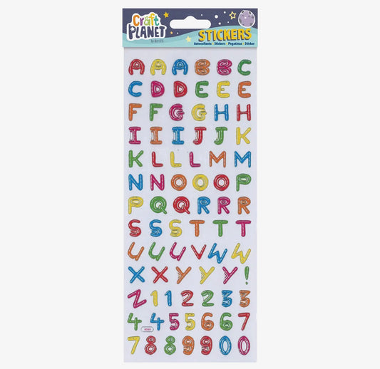 Alphabet Sticker Sheet