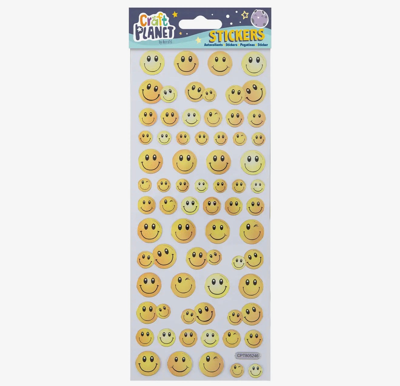 Smiley Faces Sticker Sheet