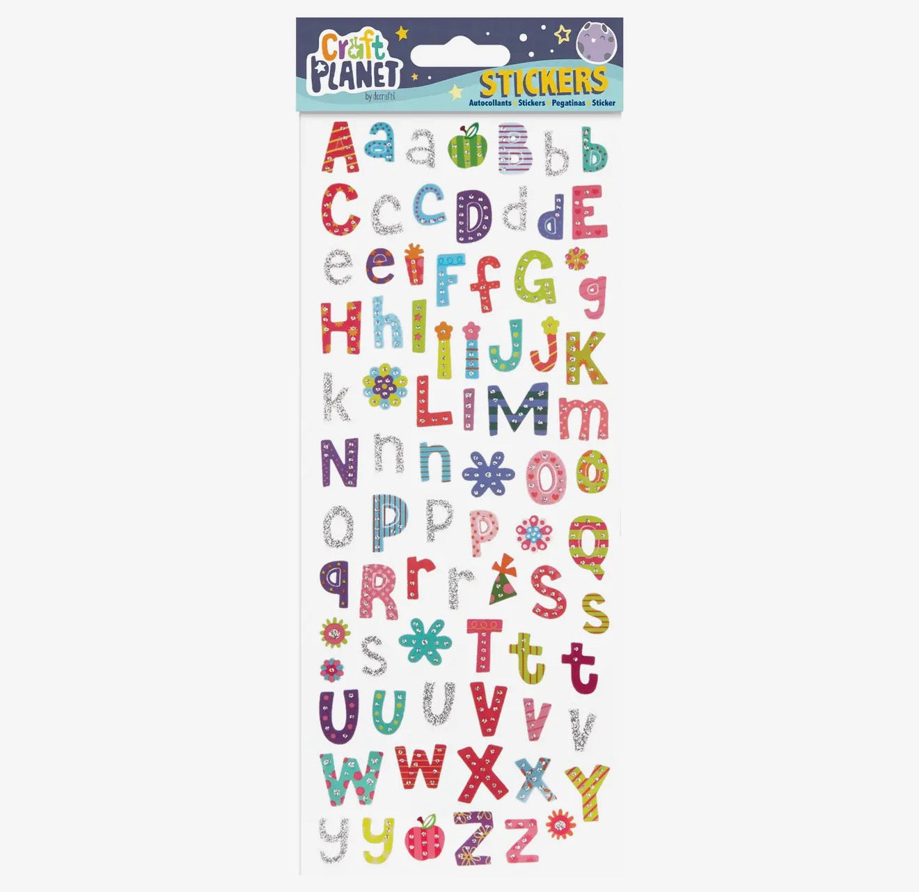 Funky Alphabet Sticker Sheet