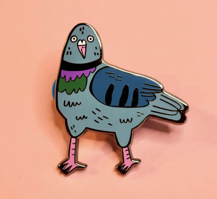 Derpy Pigeon Enamel Pin