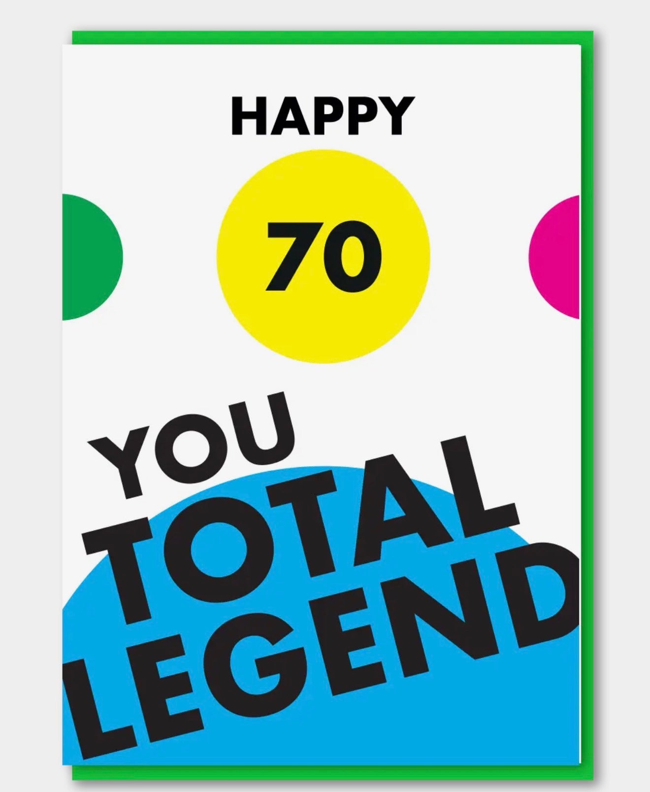 Happy 70 Birthday Greeting Card