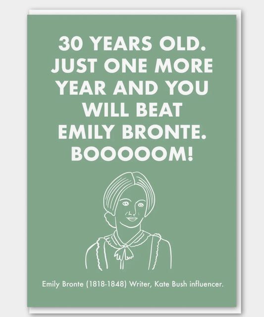 Emily Bronte 30 Card