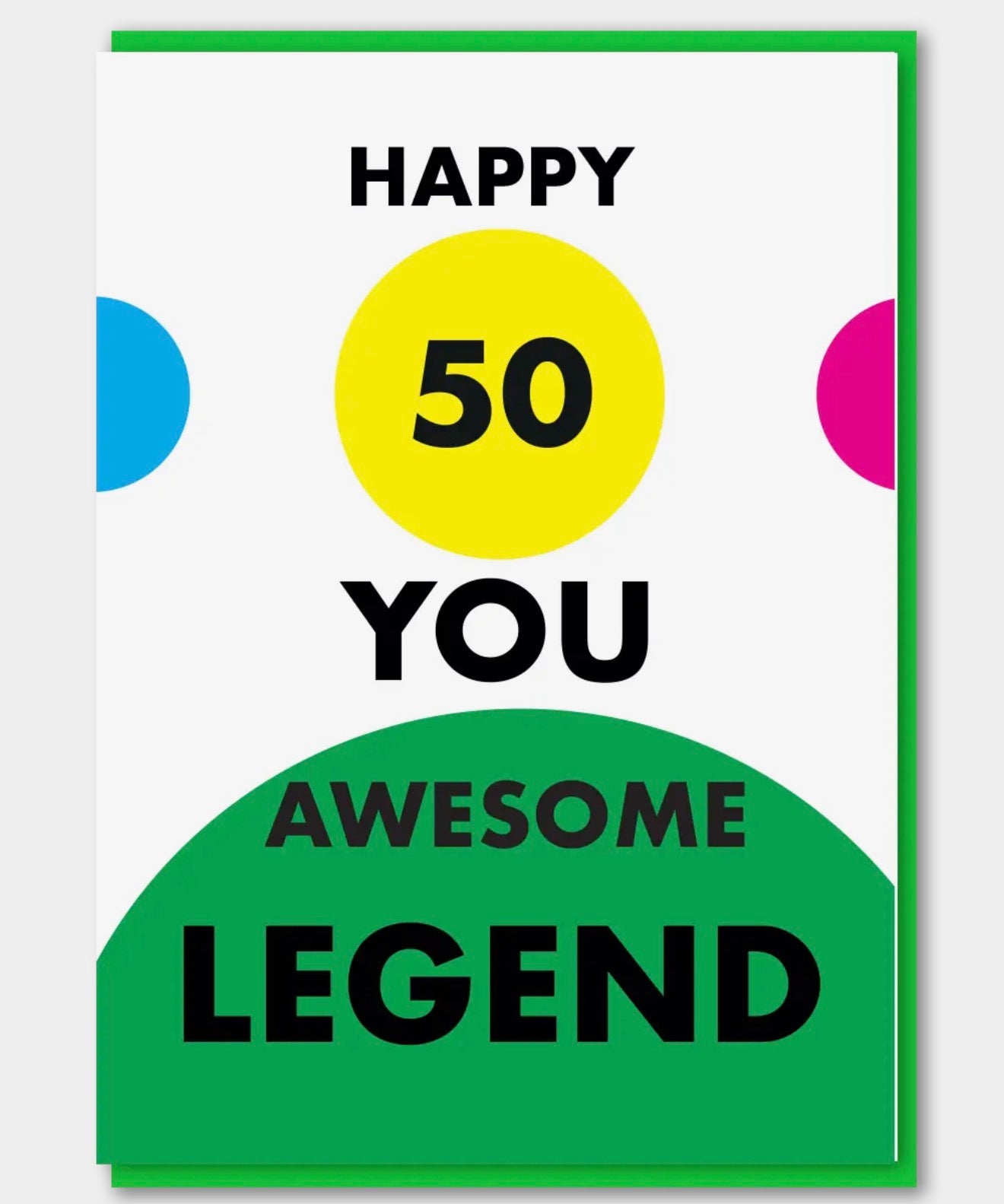 Happy 50 You Awesome Legend Birthday Greeting Card