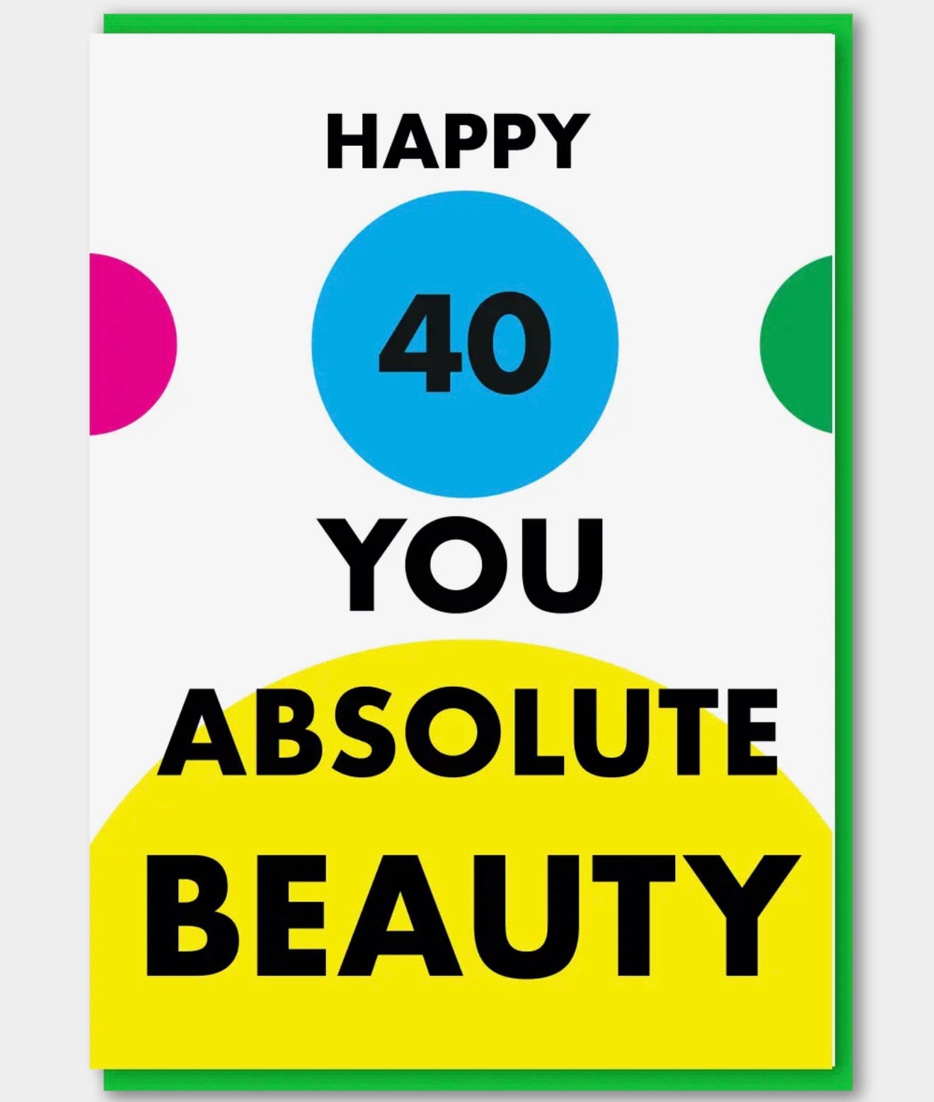 Happy 40 Birthday Greeting Card