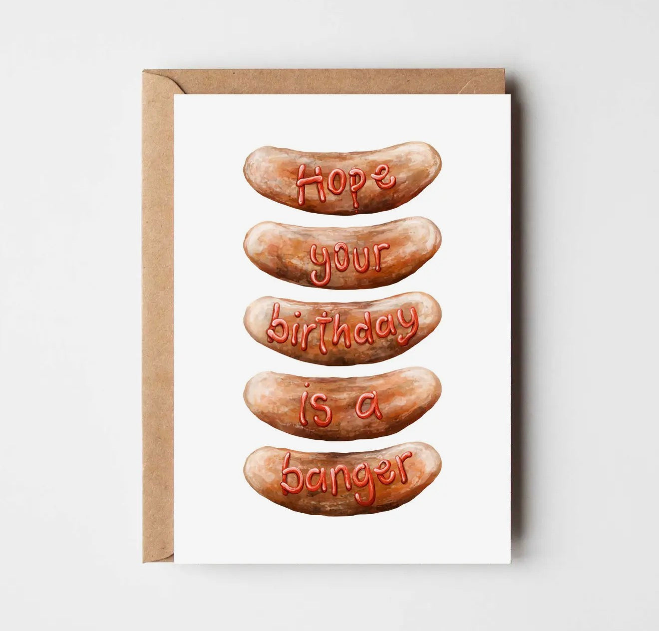 Birthday Banger Sausage Card