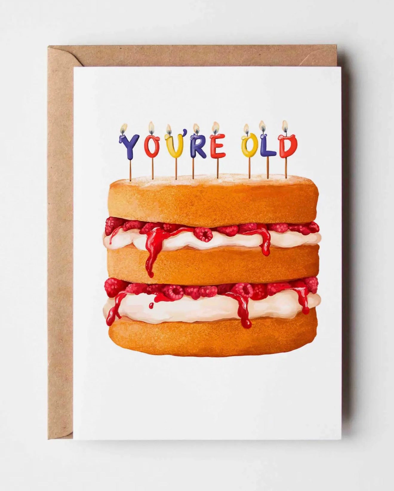 Happy Birthday You're Old Card